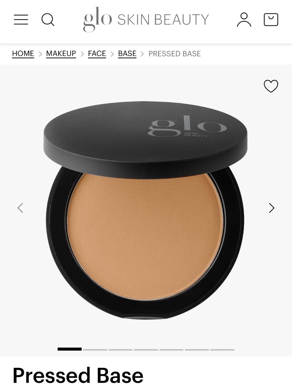 Glo Skin Beauty Pressed Base  COLOR HONEY DARK…Compact - Warm Beige Tone